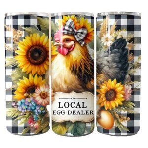 Local Egg Dealer Hen Chicken Chickens 20oz Tumbler Insulated Travel